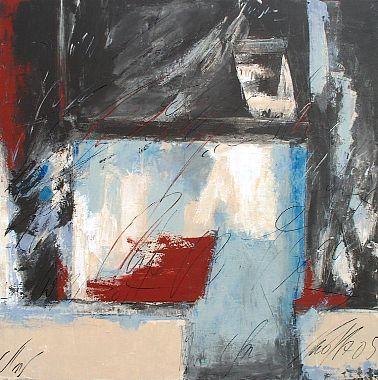 ohne Titel Nr. 1 (blau/grau) von Peters, Monika