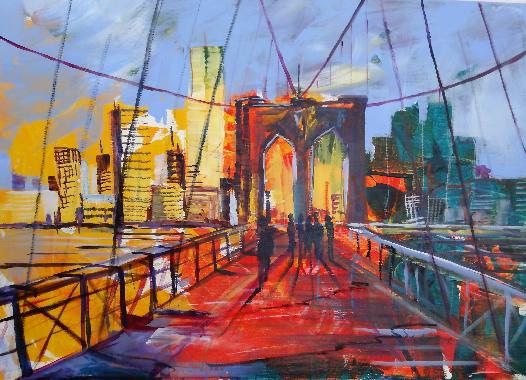 NY-Brooklyn Bridge von Hilscher, Sabine 