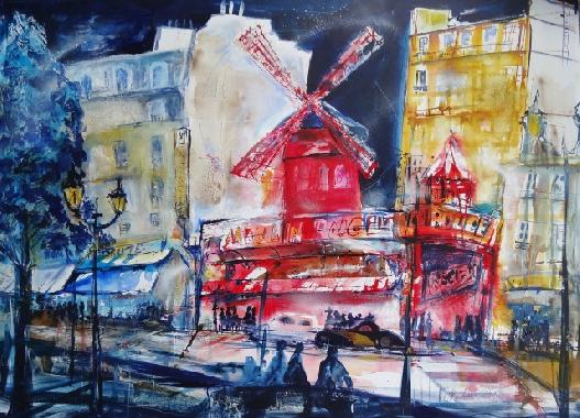 Paris, Moulin Rouge von Hilscher, Sabine 