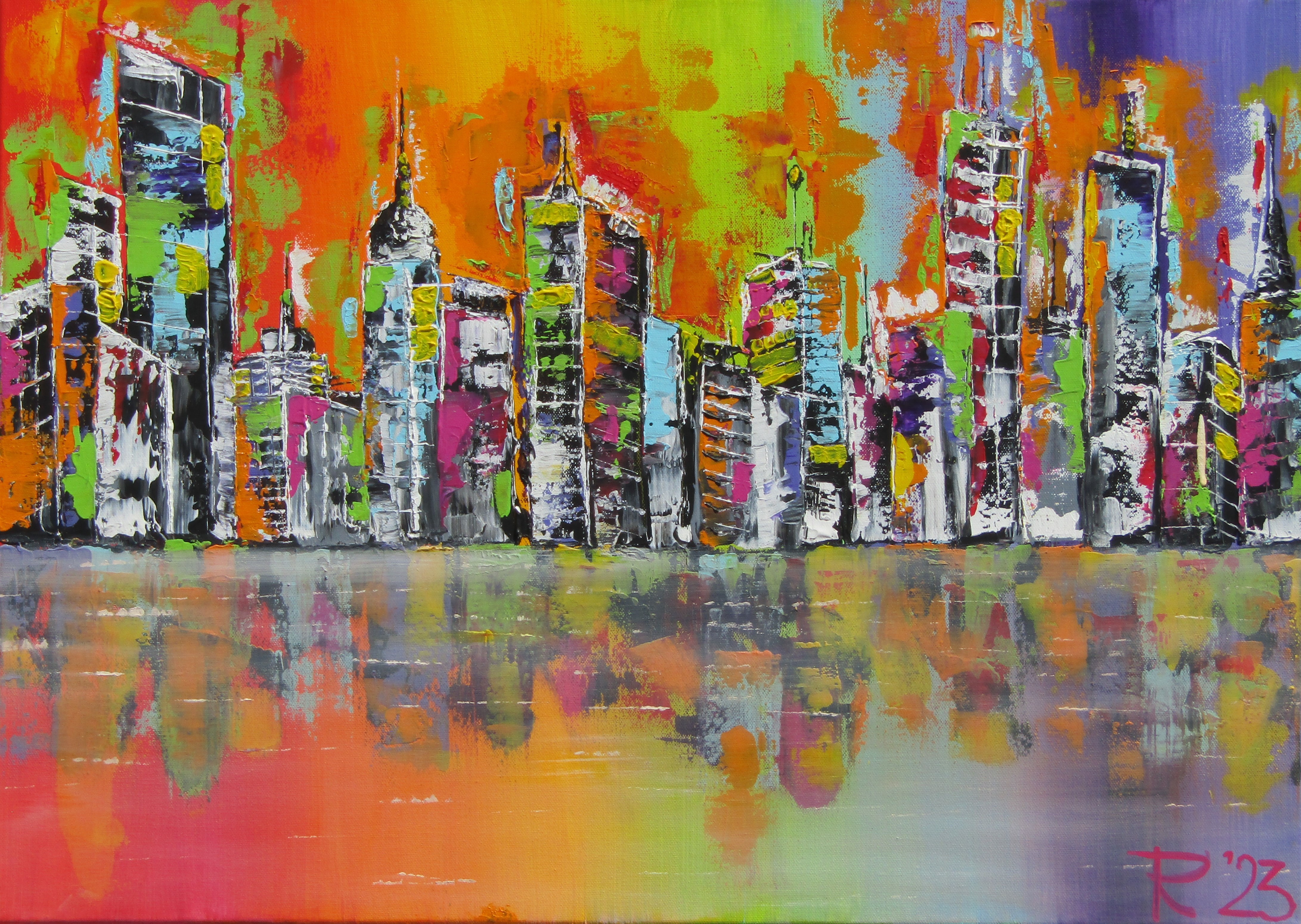 Neon Rainbow City von Lindlahr, Rebecca Neon Rainbow City von Lindlahr, Rebecca