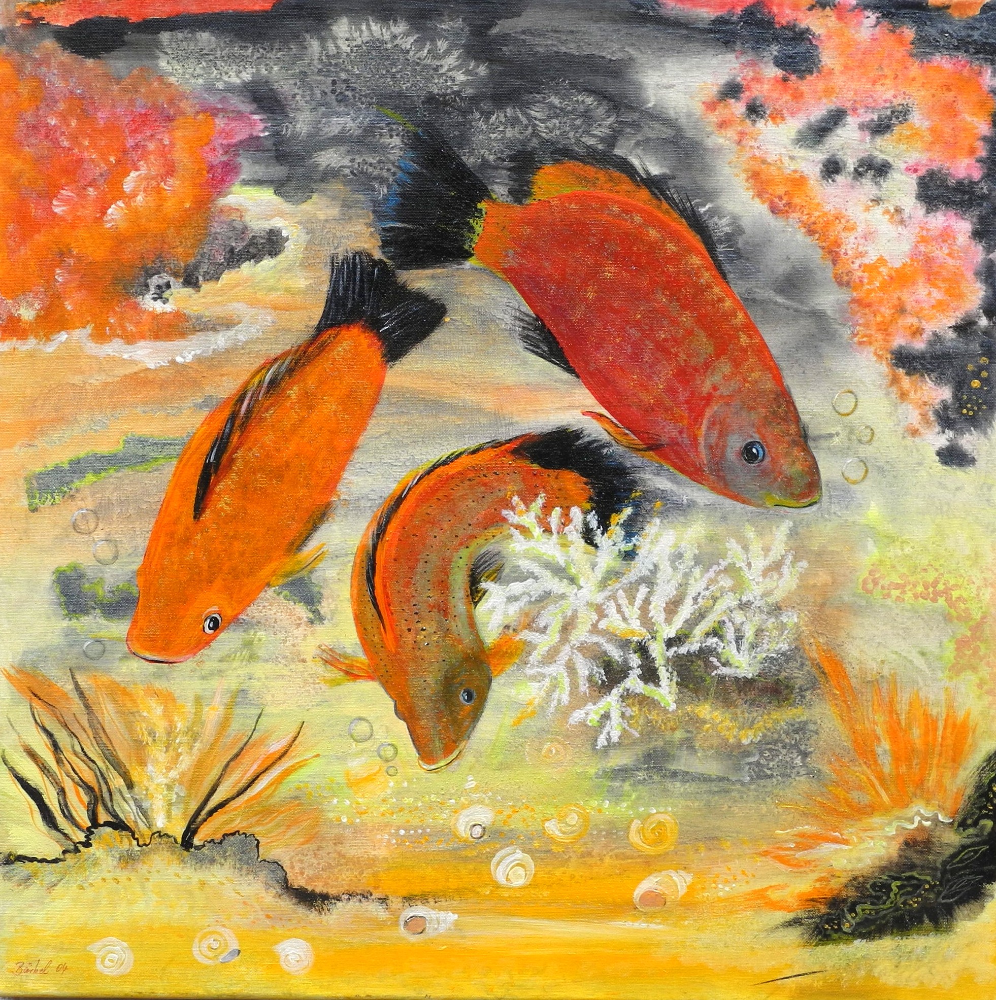 Rote Fische von Hoffmann, Bärbel 
