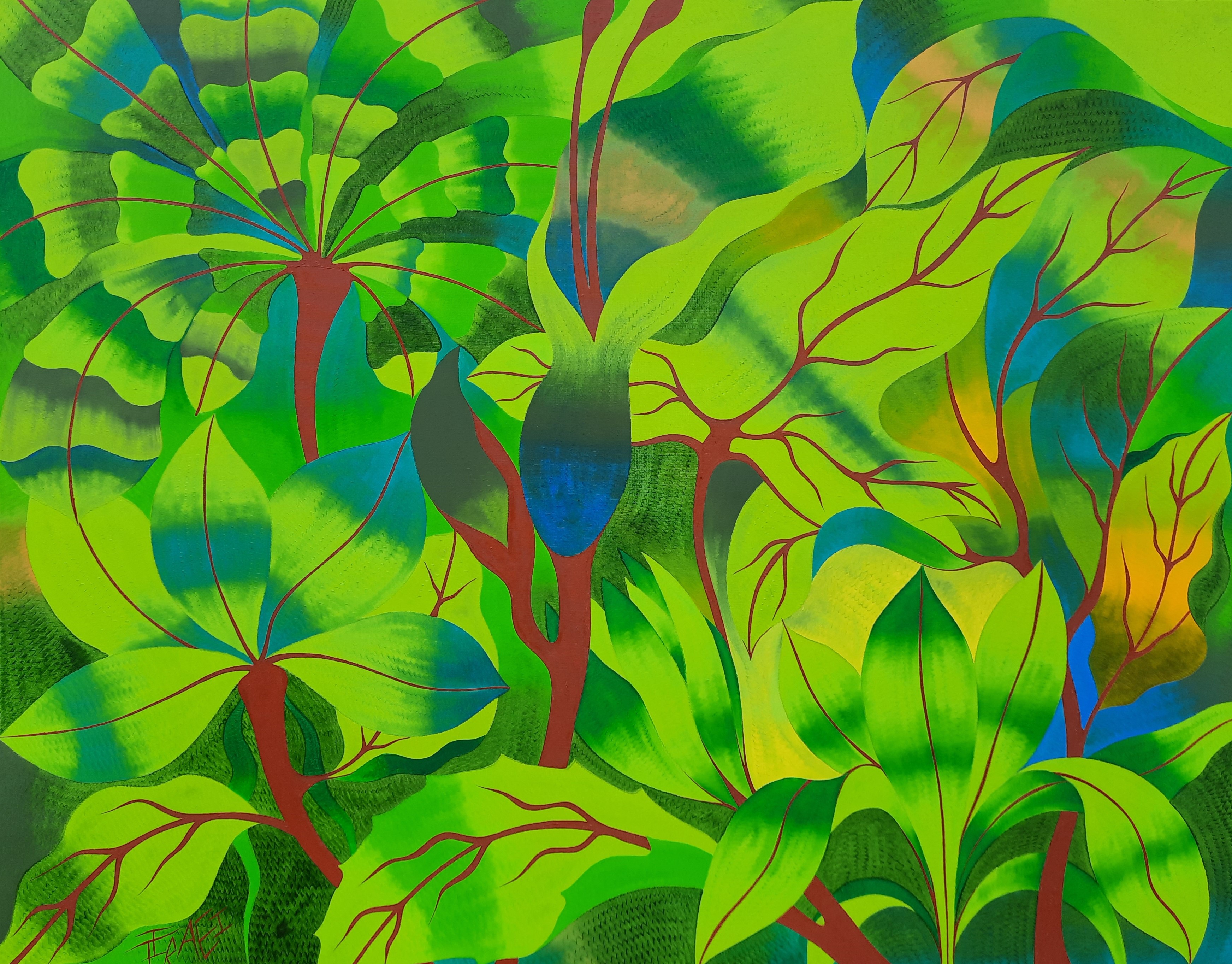 Grüne Pflanzenwelt von Tiraei, Said