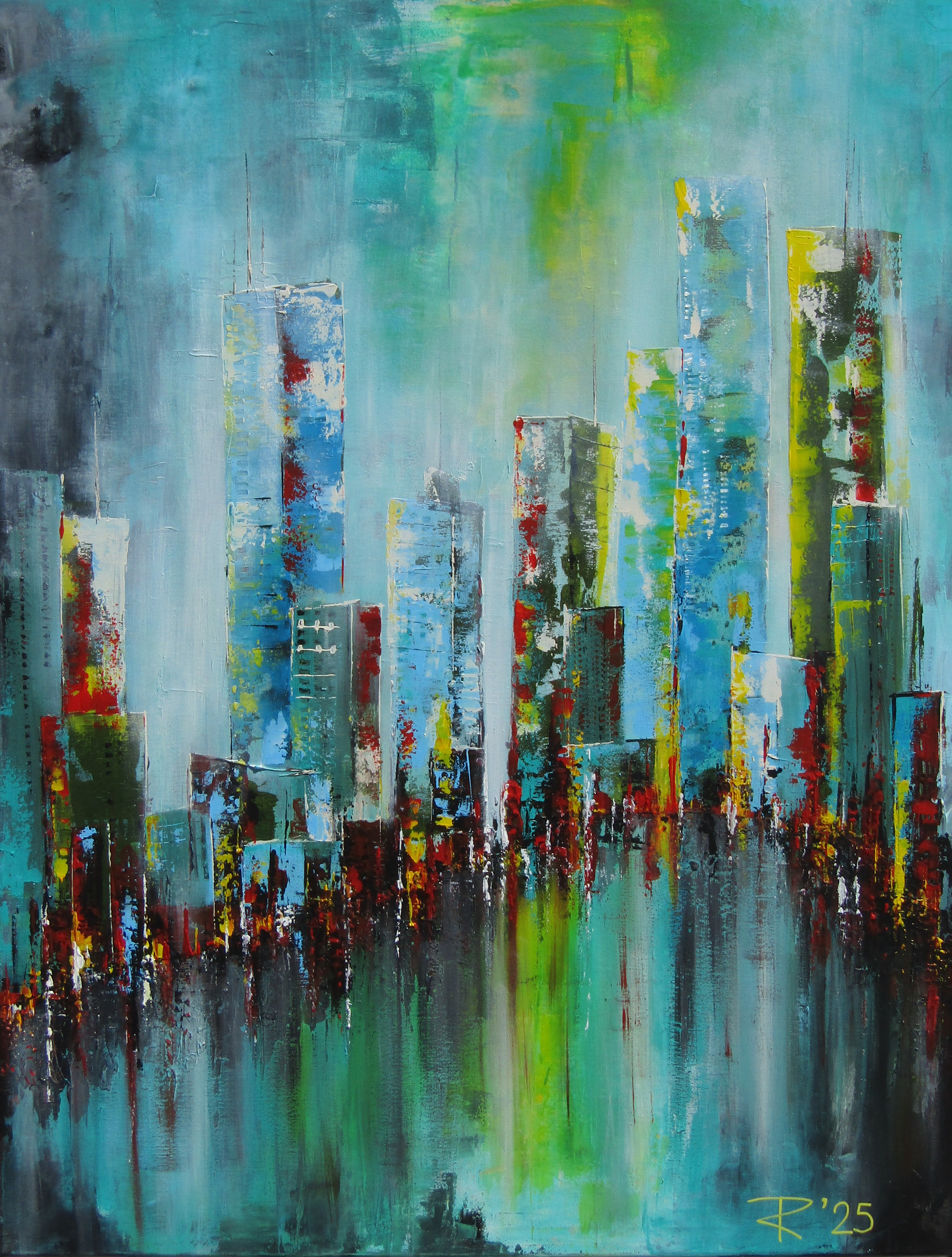 Cityscape blue von Lindlahr, Rebecca