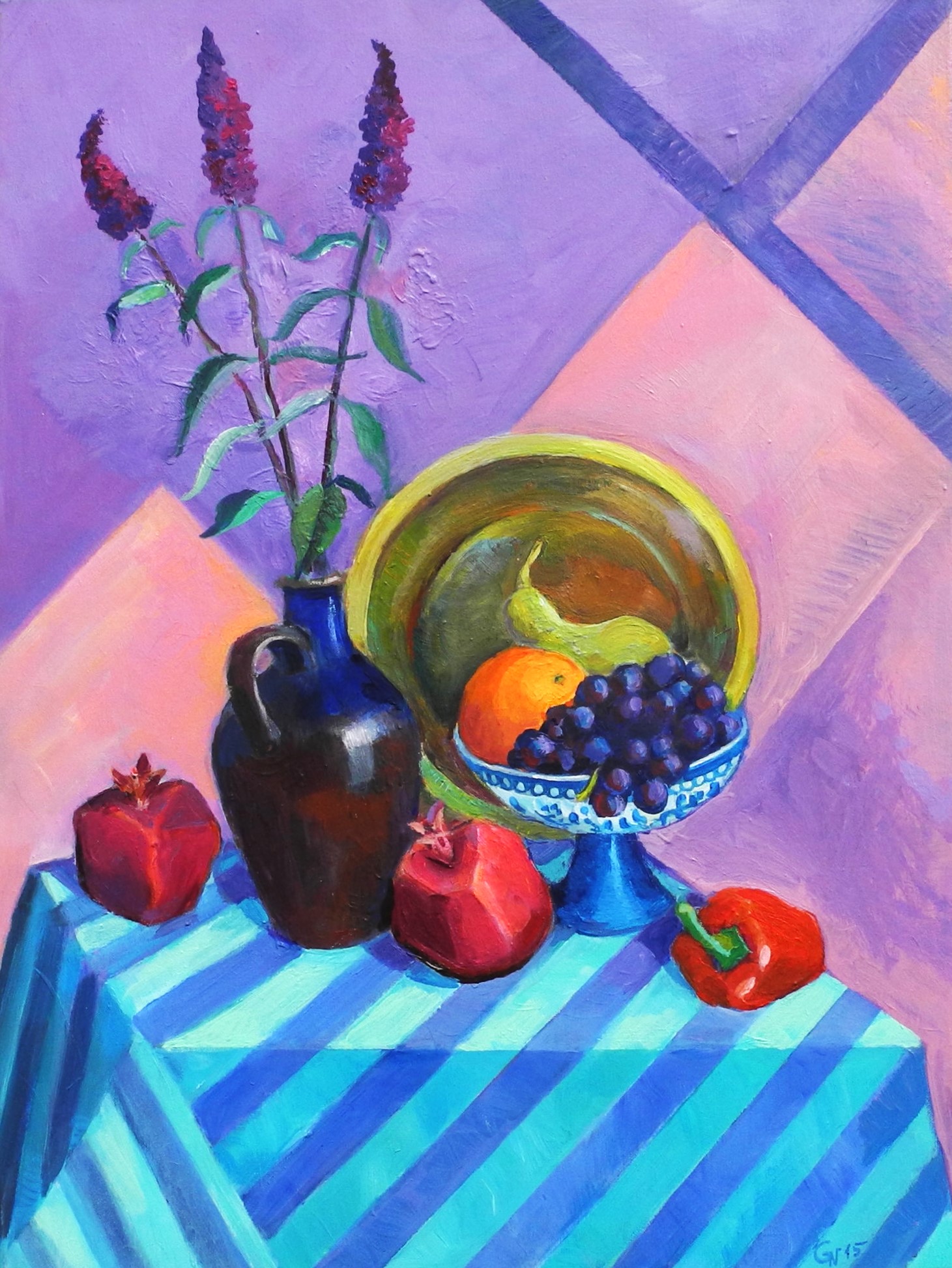 Stillleben mit Granatäpfeln von Jonak (ehem. Generosow), Nadja