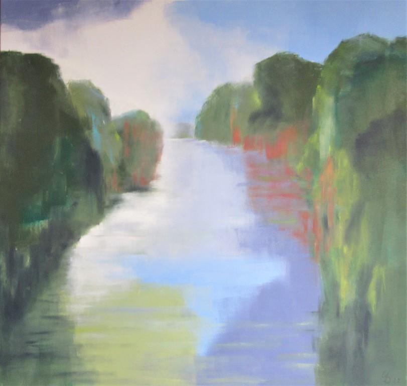 Flusslandschaft  von Dombrowski, Ulrike